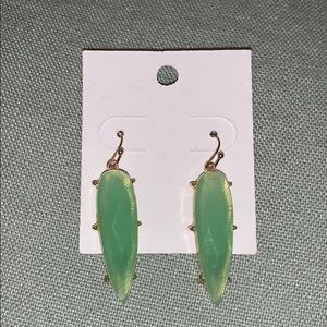 Never worn sea-foam green statement earring